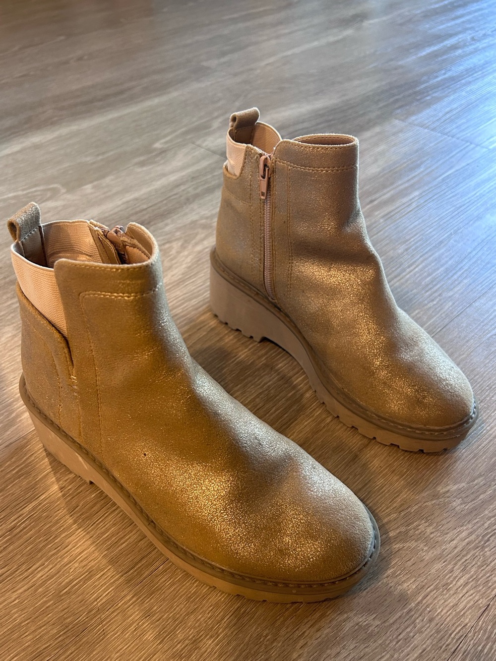 Dolce Vita - Big Kids’ Fantasia Gold Ankle Booties, Girls’ Size 5M